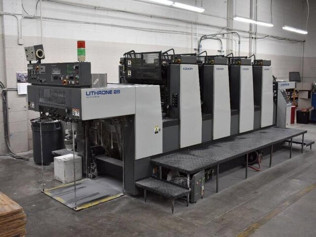 Komori L528 - LX, khổ 52x72cm, 4 màu + 1 cụm phủ