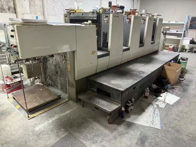 Komori L428 khổ 52x72cm 4 màu lên kẽm bán tự động