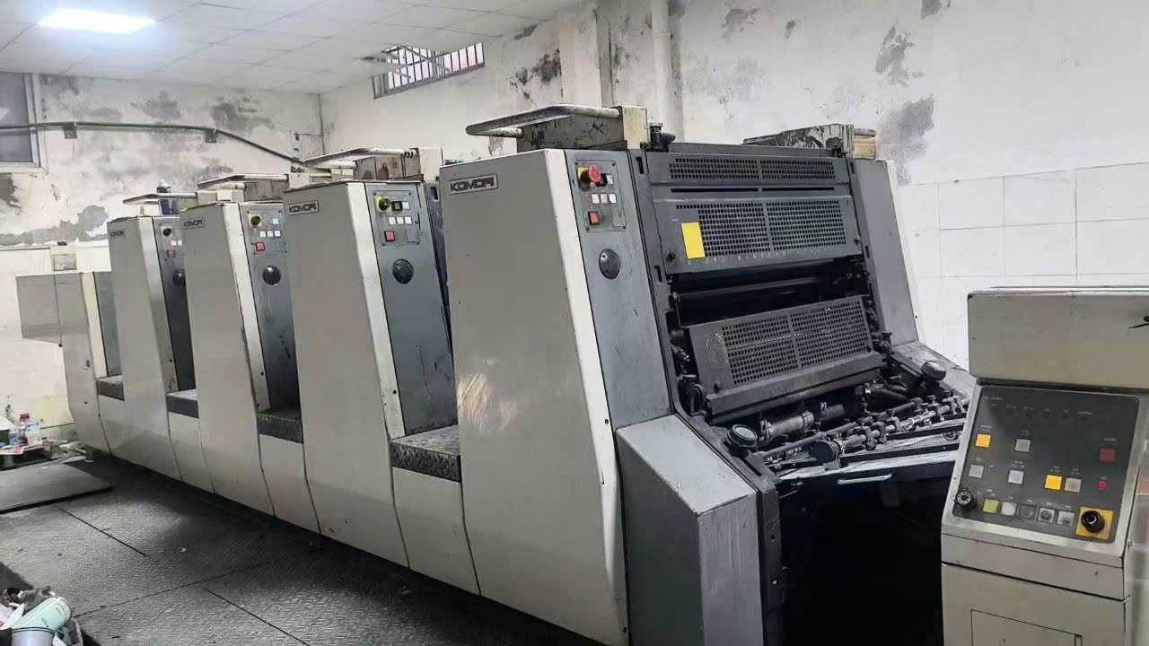 Komori L428 khổ 52x72cm 4 màu lên kẽm bán tự động